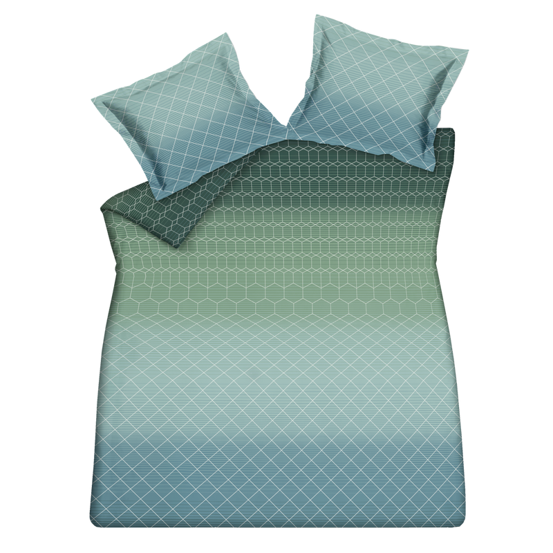 GRADIENT dekbedovertrek | pearl blue