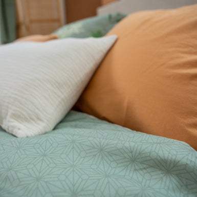 FLOWER GARDEN dekbedovertrek | smoke green FLOWER GARDEN dekbedovertrek | smoke green