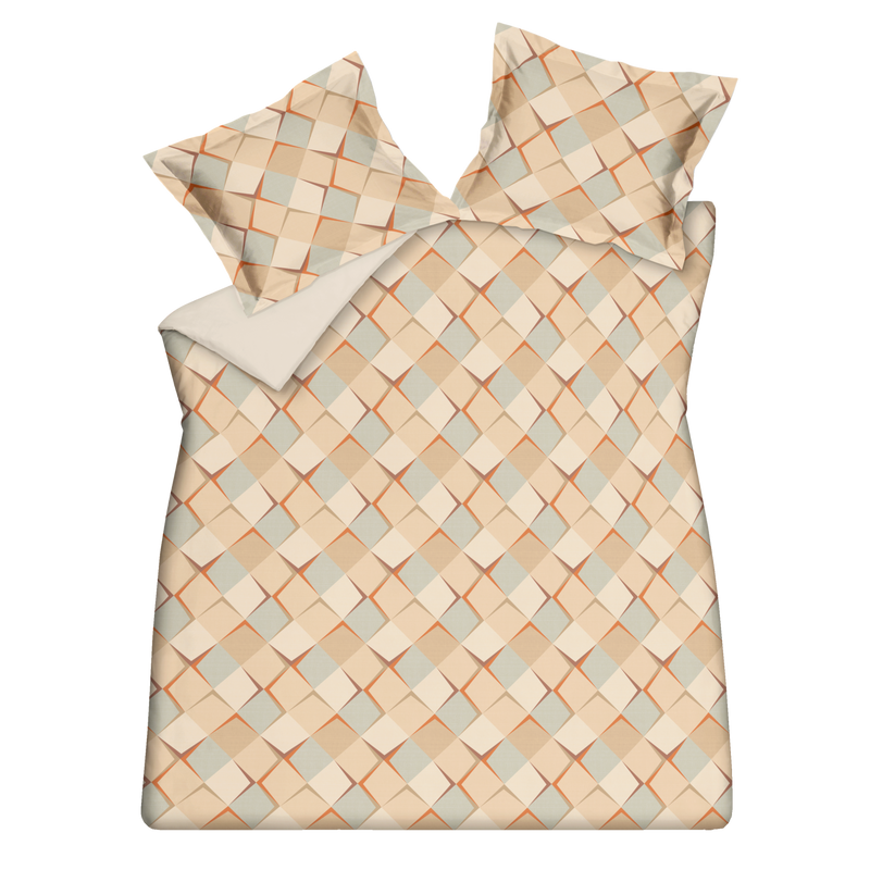 WARM RETRO dekbedovertrek | multi