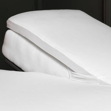 MOLTON STRETCH GOTS split-topper hoeslaken | white MOLTON STRETCH GOTS split-topper hoeslaken | white