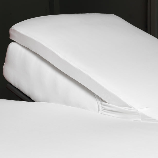 MOLTON STRETCH GOTS split-topper hoeslaken | white MOLTON STRETCH GOTS split-topper hoeslaken | white