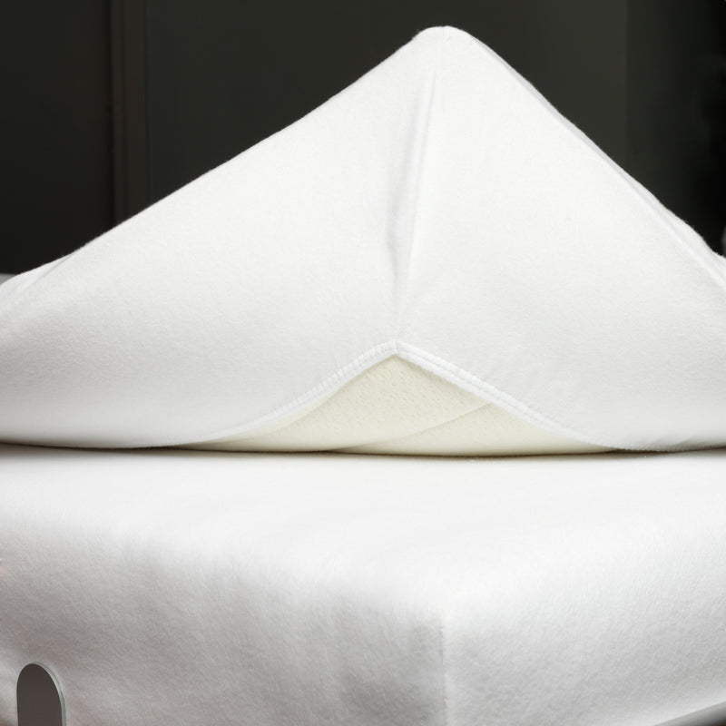 MOLTON STRETCH GOTS split-topper hoeslaken | white