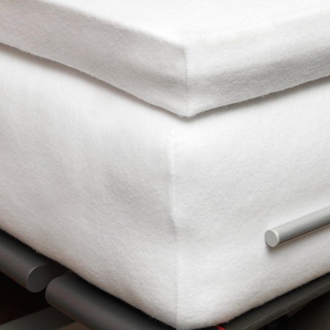 MOLTON STRETCH GOTS split-topper hoeslaken | white MOLTON STRETCH GOTS split-topper hoeslaken | white