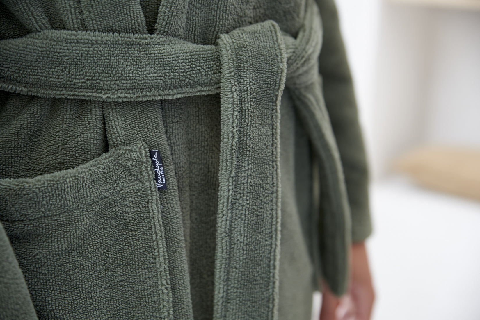 BEAUMONT badjas | sage green