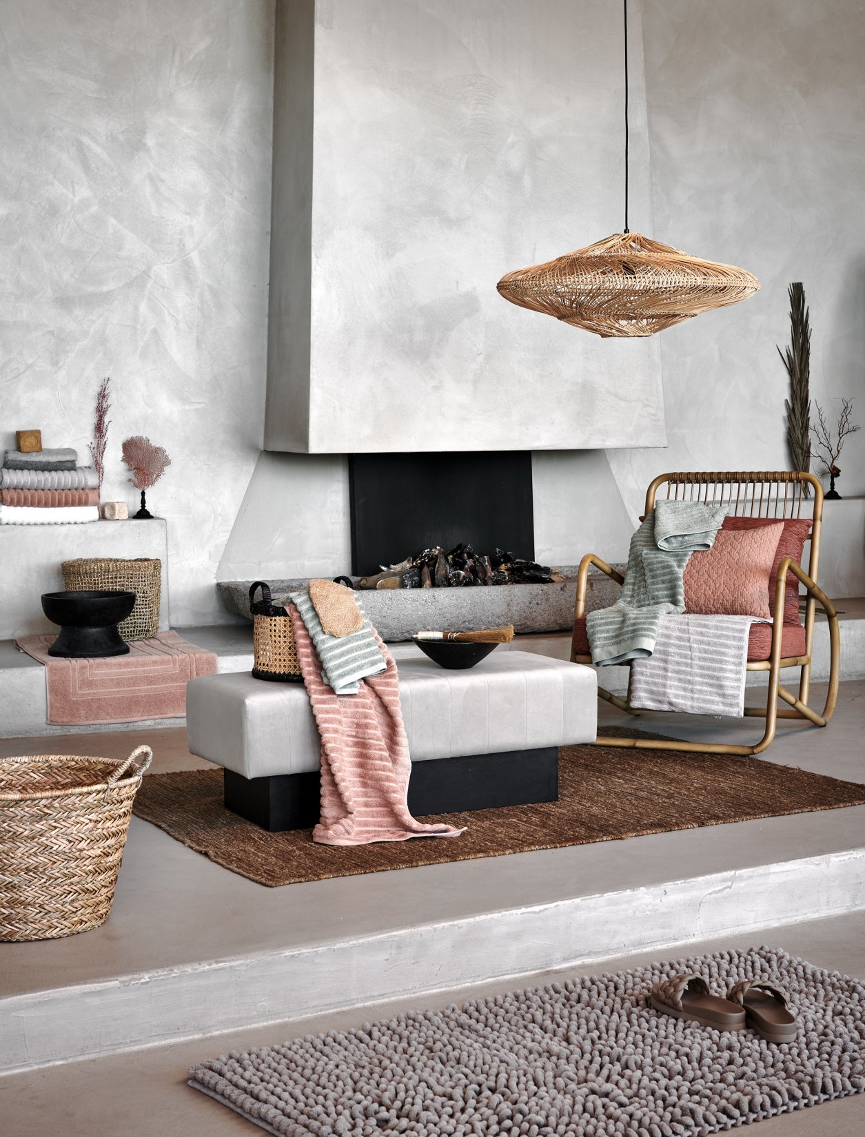 HOME TOWEL WAVE | stone
