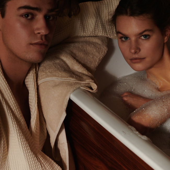 BIARRITZ badjas | cream tan