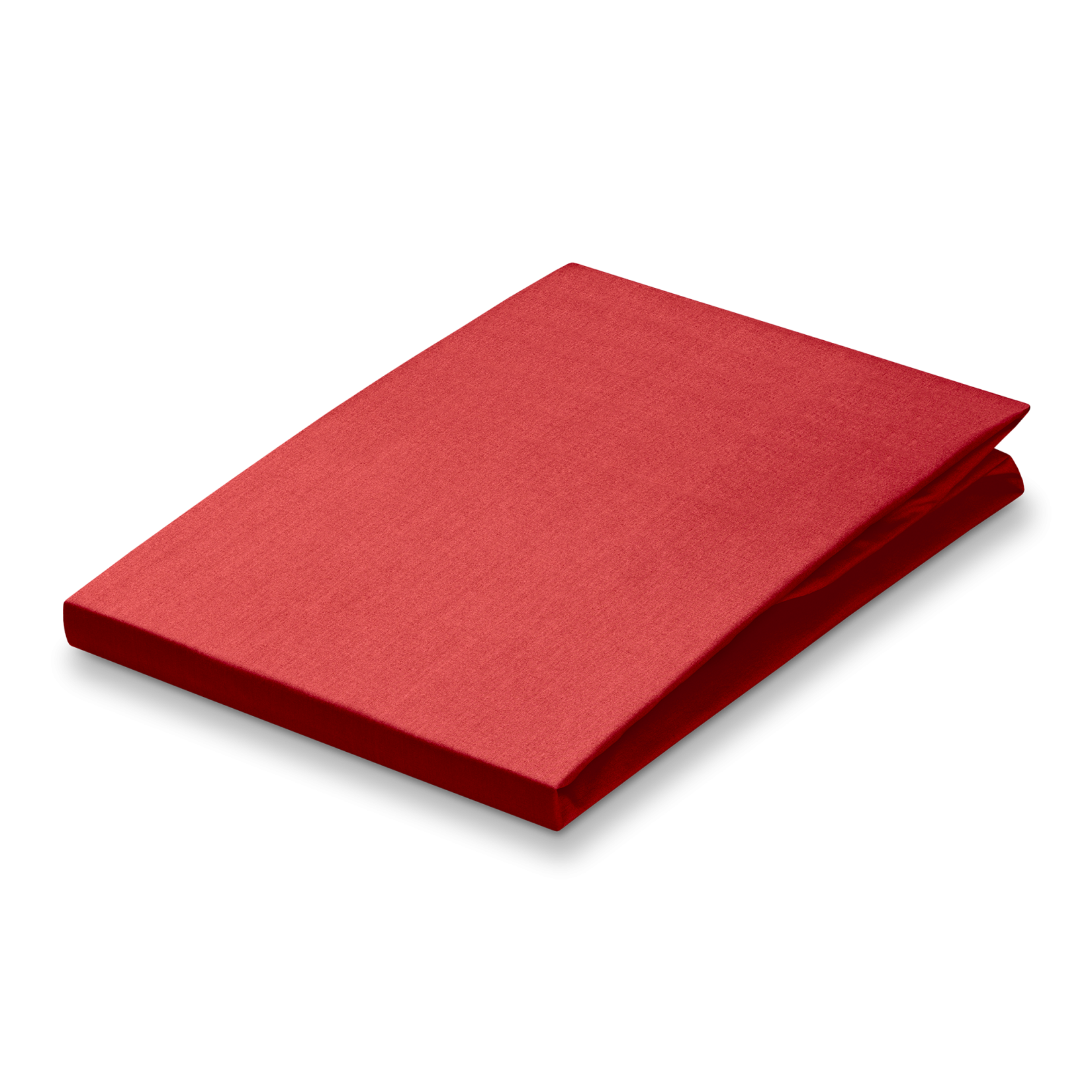PERCALE hoeslaken | red