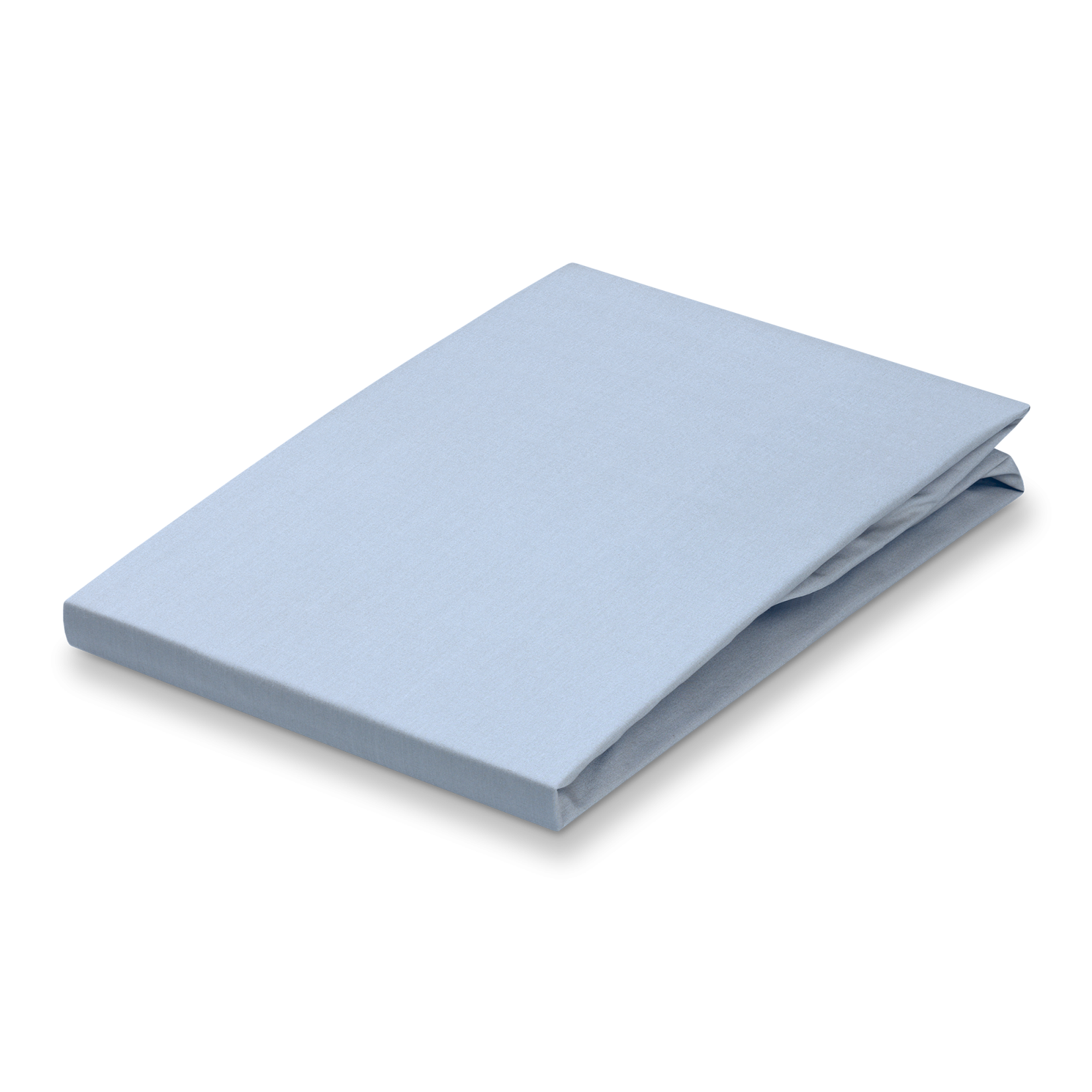 PERCALE hoeslaken | chambray blue