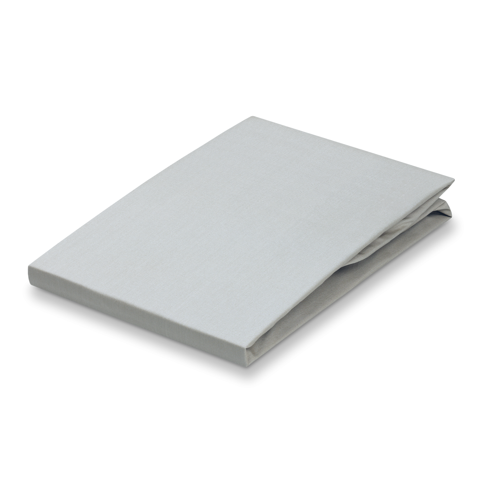 PERCALE hoeslaken | silver grey