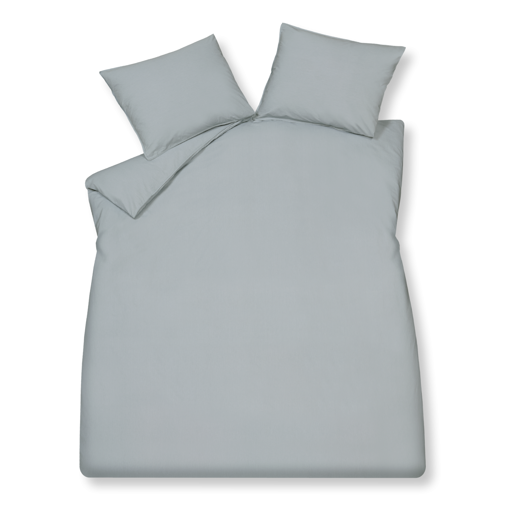 WASHED COTTON dekbedovertrek | pearl blue