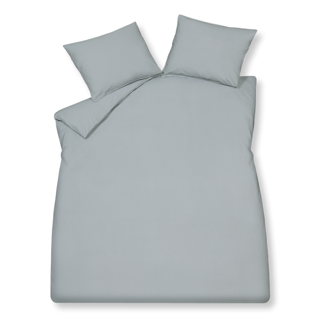 WASHED COTTON dekbedovertrek | pearl blue