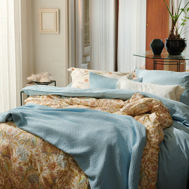 WASHED COTTON dekbedovertrekset | powder blue