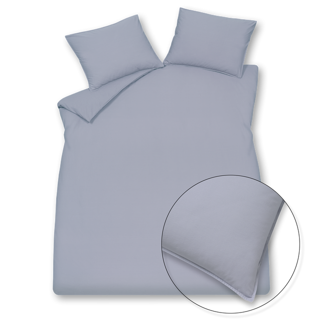 WASHED COTTON dekbedovertrek | lavender blue