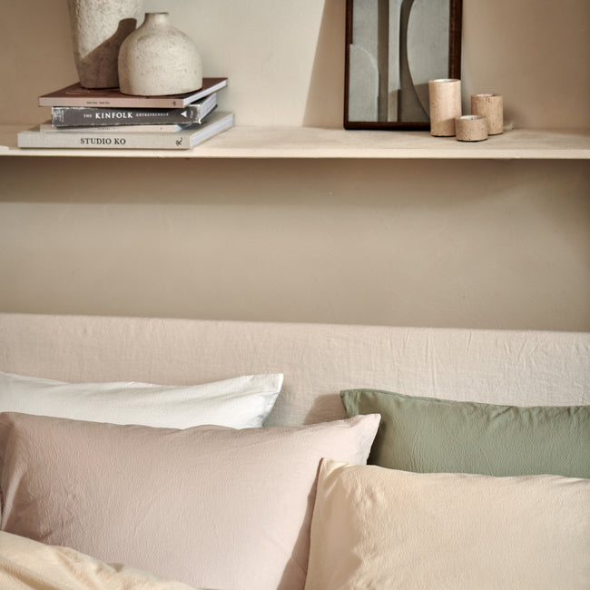 Cotton Breeze dekbedovertrekset | stone