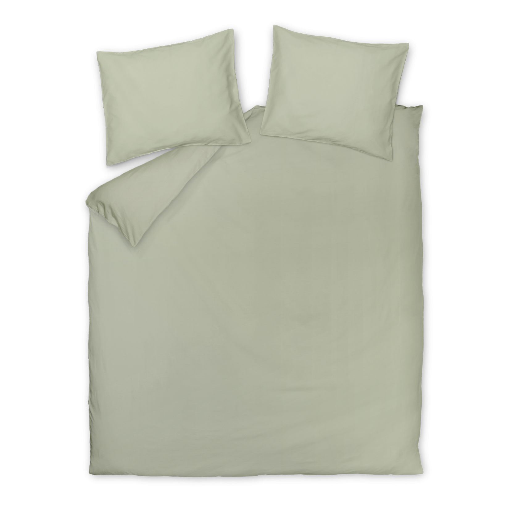 Cotton Breeze dekbedovertrekset | smoke green
