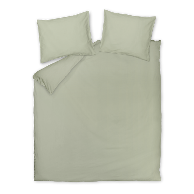 Cotton Breeze dekbedovertrekset | smoke green