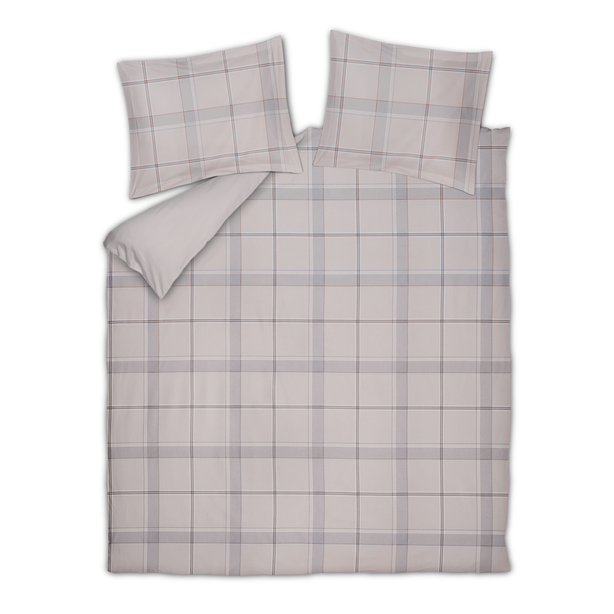 FLANEL HIGHLAND dekbedovertrekset | stone