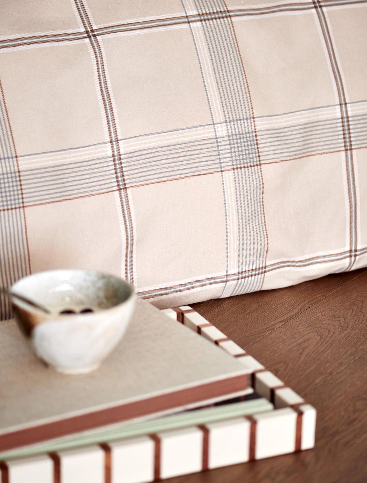 FLANEL HIGHLAND dekbedovertrekset | stone