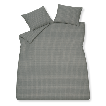 Flanel Gotenburg dekbedovertrek XL | grey Flanel Gotenburg dekbedovertrek XL | grey