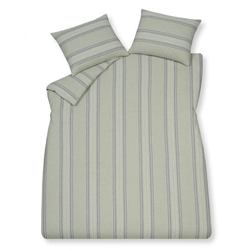 Flanel Oslo dekbedovertrek | smoke green Flanel Oslo dekbedovertrek | smoke green