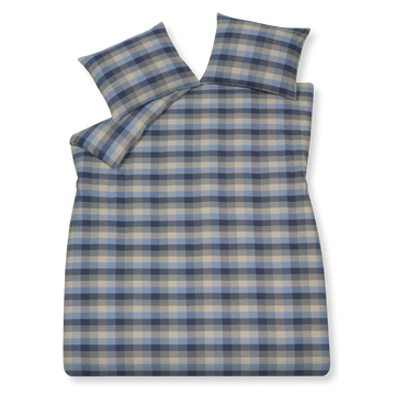 Flanel Skagen dekbedovertrek | navy Flanel Skagen dekbedovertrek | navy