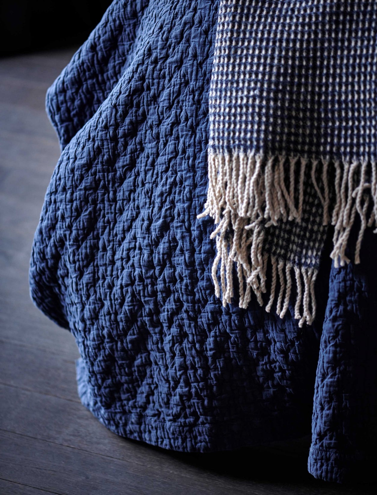 HOME 95 plaid | blue ink