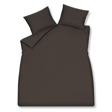 HOME VENICE dekbedovertrekset | anthracite Home Venice dekbedovertrek heeft een donker bruine uni kleur. De achterkant van het dekbedovertrek heeft dezelfde kleur als de voorkant van het dekbedovertrek.