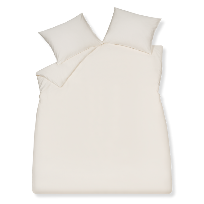 Home Venice dekbedovertrek heeft een off white uni kleur. De achterkant van het dekbedovertrek heeft dezelfde kleur als de voorkant van het dekbedovertrek. De kussens hebben ook dezelfde off white uni kleur.