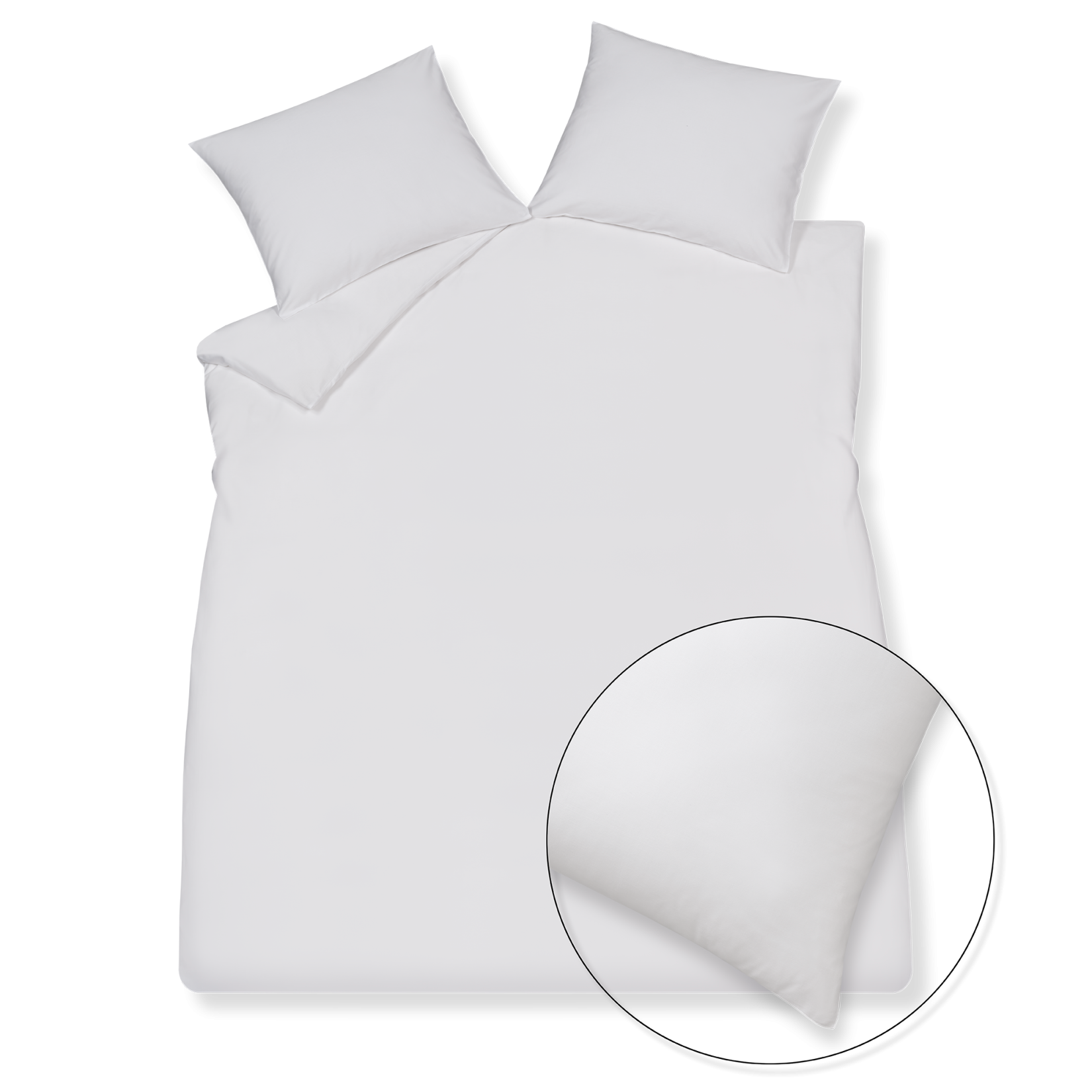 SATIN LUXE XL dekbedovertrekset | white
