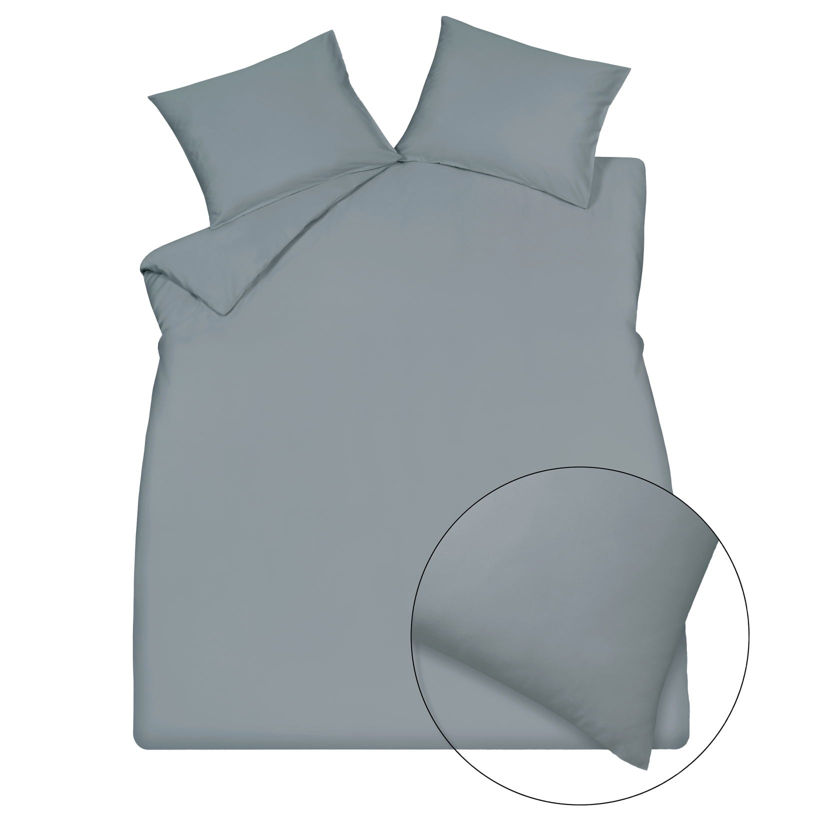 SATIN LUXE dekbedovertrekset | light blue