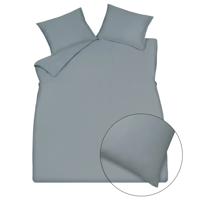 SATIN LUXE dekbedovertrekset | light blue