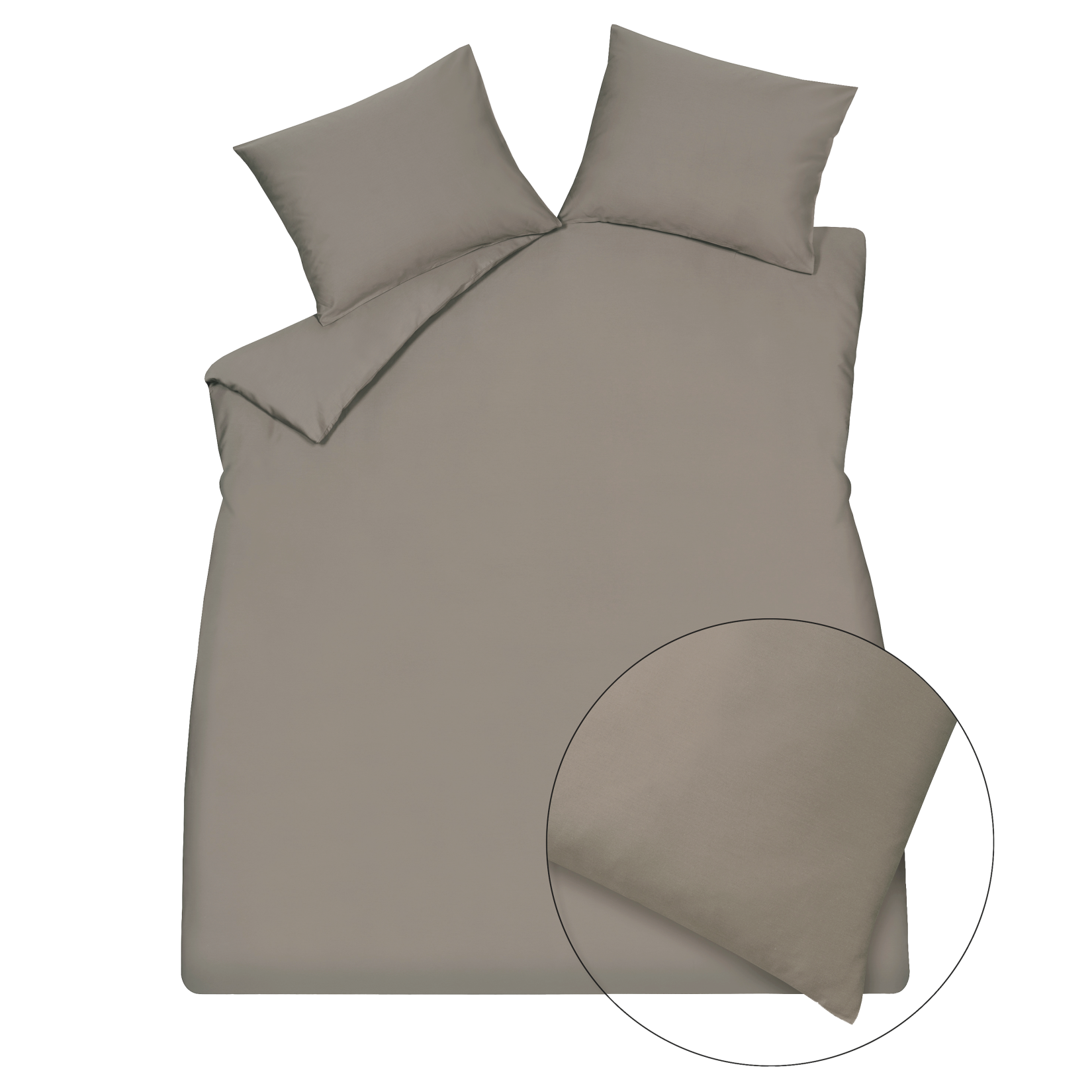 SATIN LUXE XL dekbedovertrekset | espresso