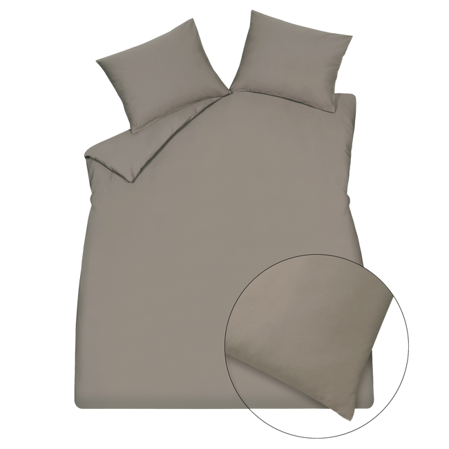 SATIN LUXE dekbedovertrekset | espresso