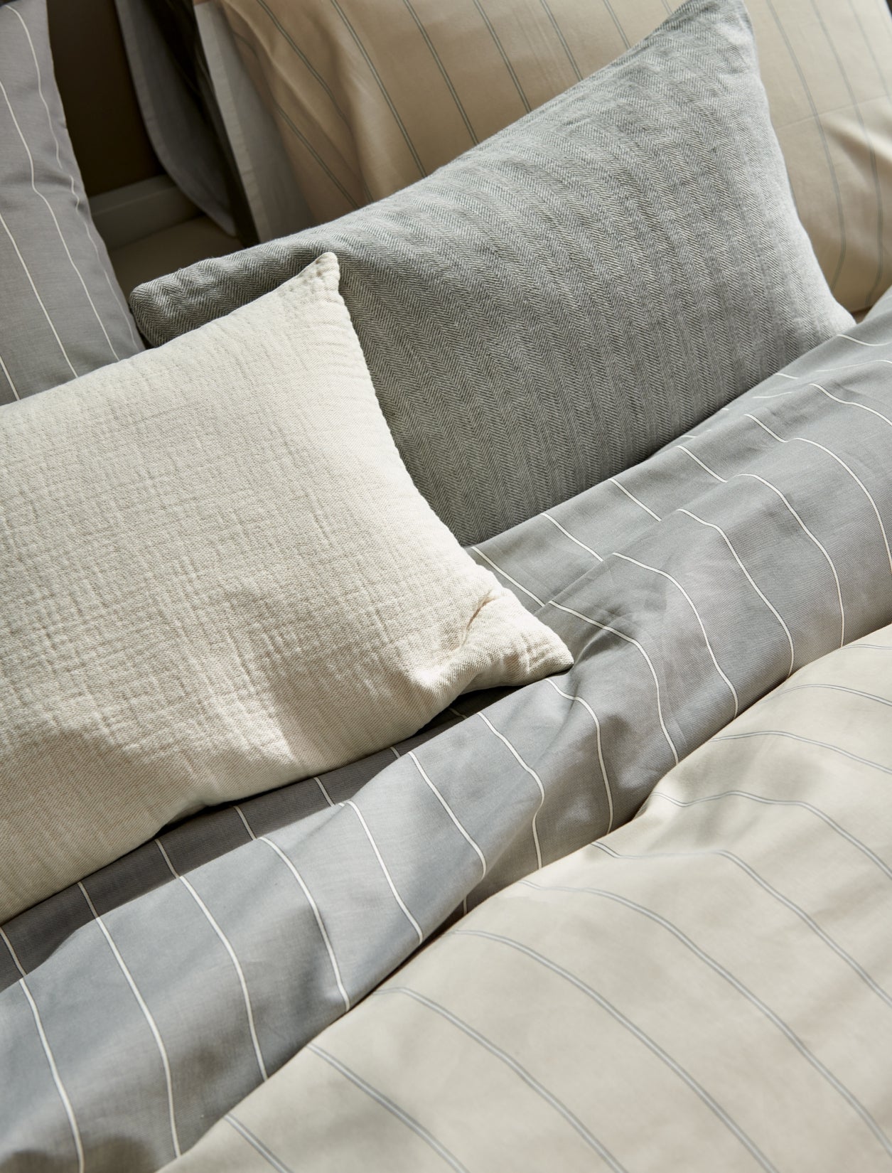 HOME PUGLIA percale | grey