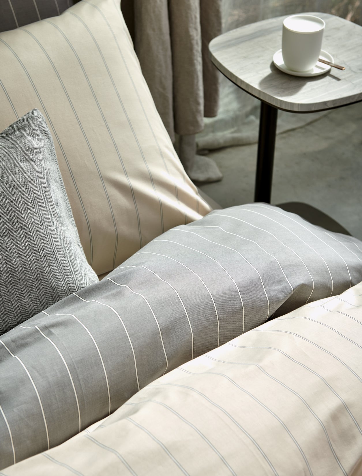 HOME PUGLIA percale | grey