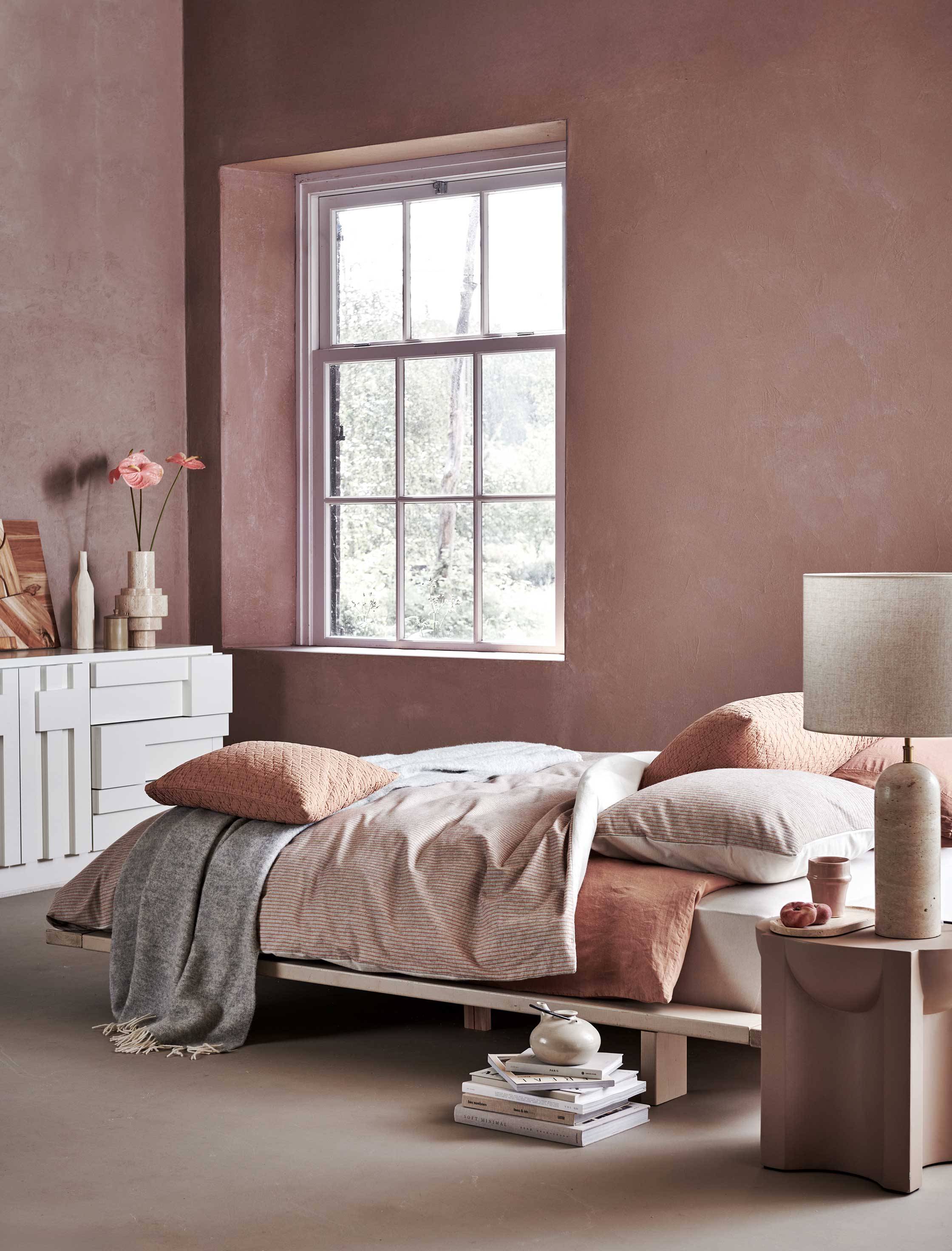 HOME TRENTO dekbedovertrekset | rusty brown