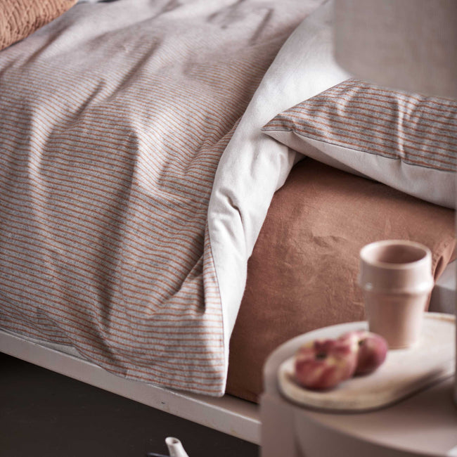 HOME TRENTO XL dekbedovertrekset | rusty brown