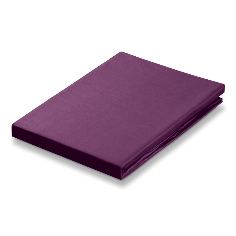 SATIJN hoeslaken | violet