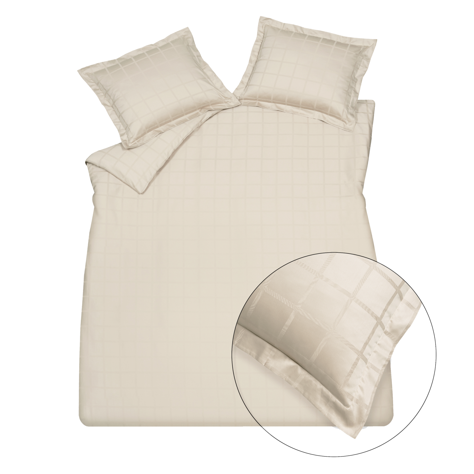 HOME 78 dekbedovertrek | cream tan