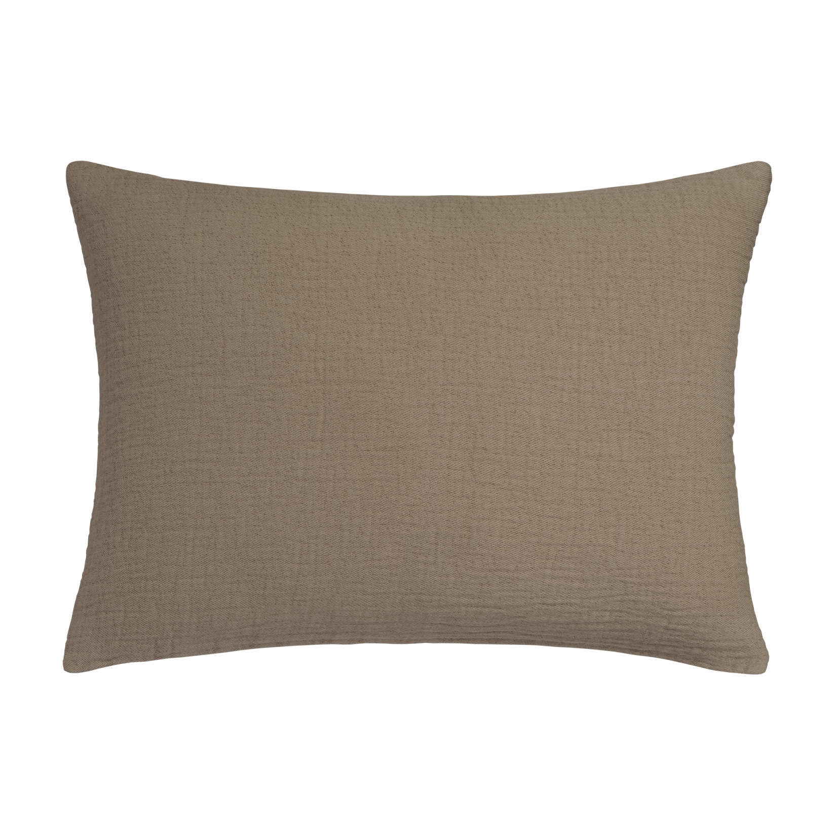 Pure 68 sierkussensloop in de kleur taupe heeft een licht geweven structuur en is gemaakt van 100% katoen.