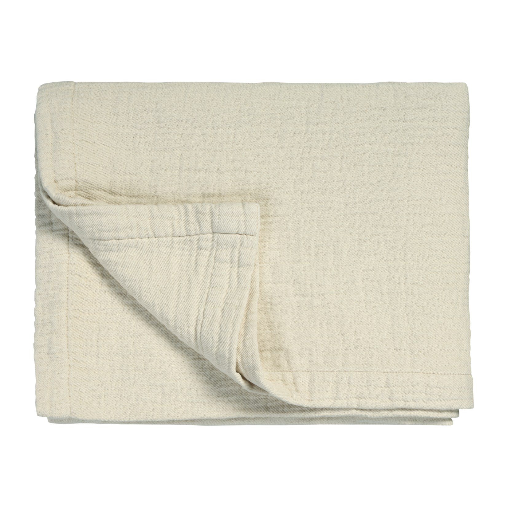 Pure 68 bedsprei in de kleur cream tan heeft een licht geweven structuur en is gemaakt van 100% katoen.