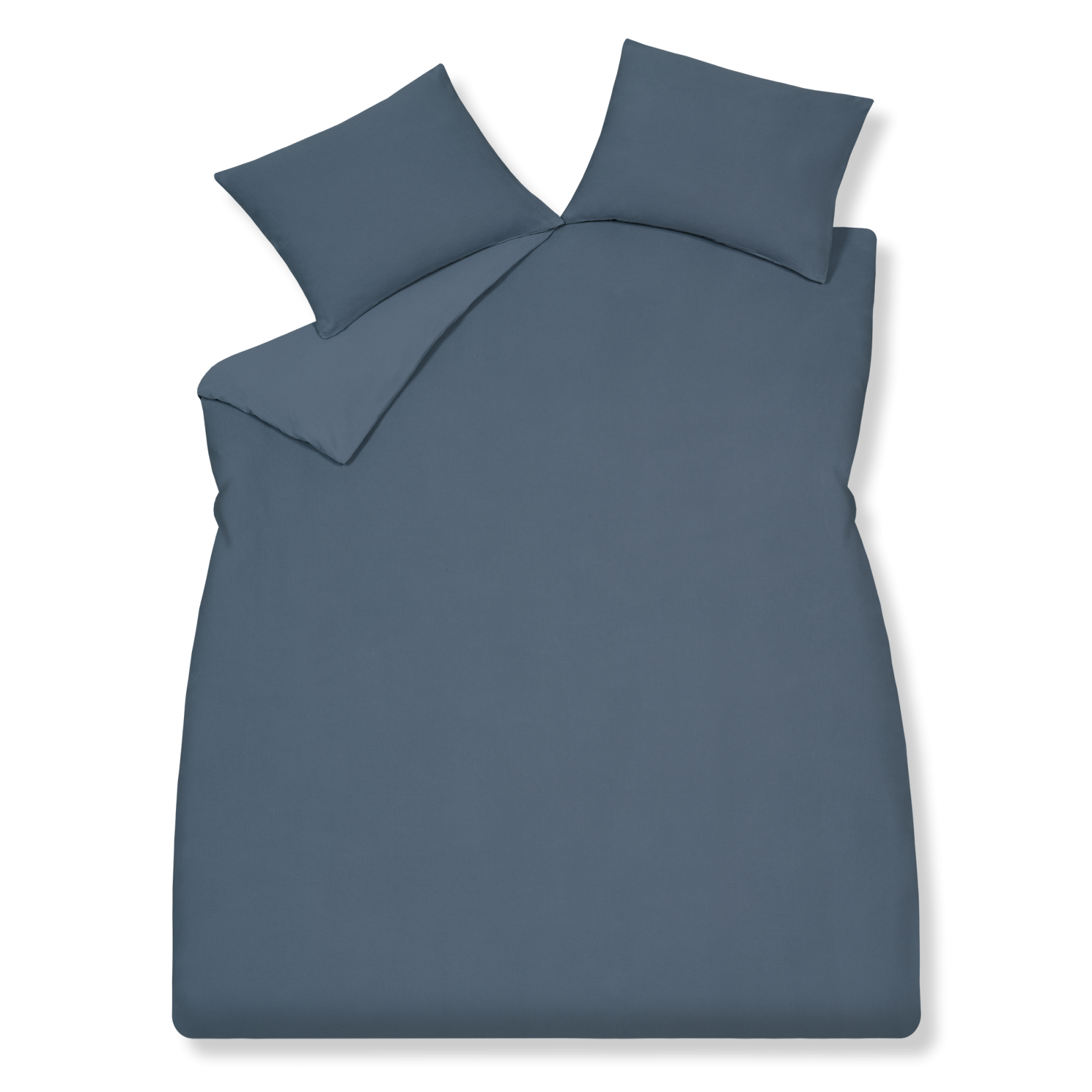 Pure 88 jeans blue dekbedovertrek is effen blauw en heeft een heel fijne wafelstructuur. De achterkant van het dekbedovertrek is ook blauw en glad qua structuur.