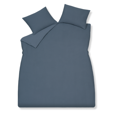 Pure 88 jeans blue dekbedovertrek is effen blauw en heeft een heel fijne wafelstructuur. De achterkant van het dekbedovertrek is ook blauw en glad qua structuur. De kussens hebben ook aan de ene kant de wafelstuctuur en aan de andere kant zijn ze glad.