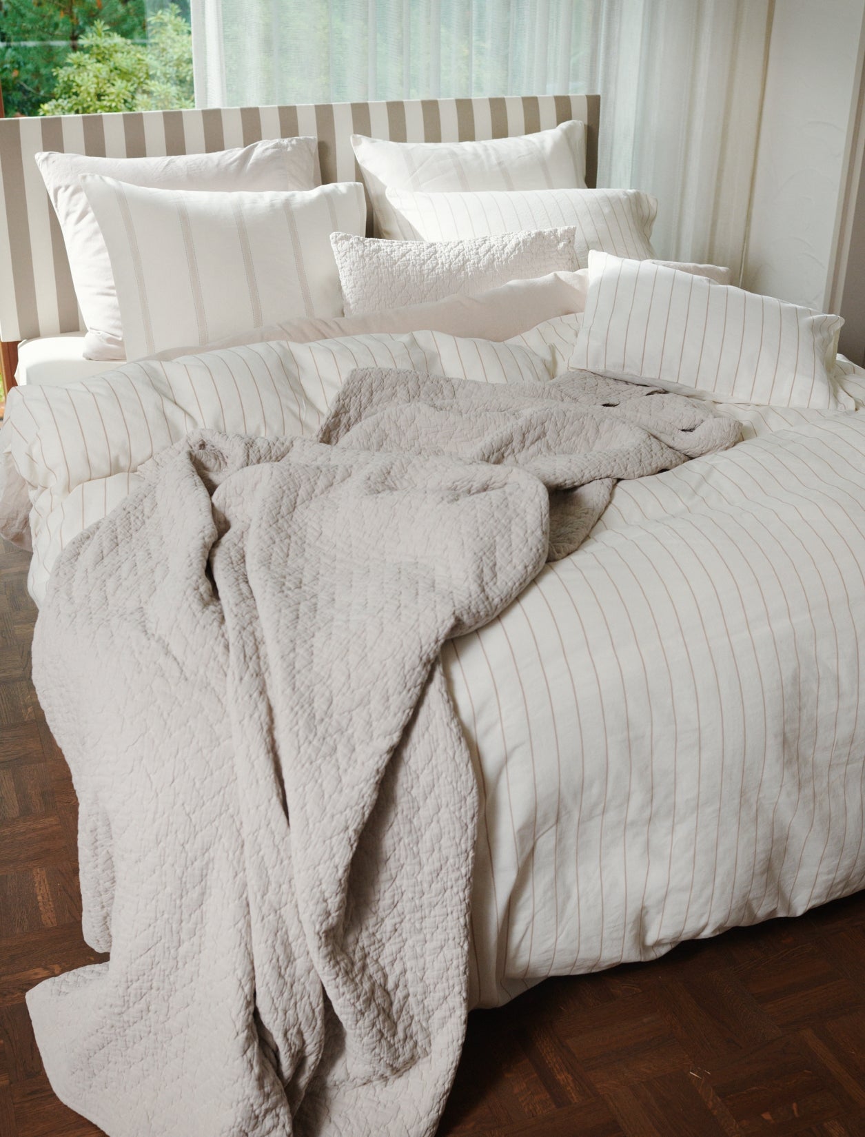 PURE HORIZON dekbedovertrekset | offwhite