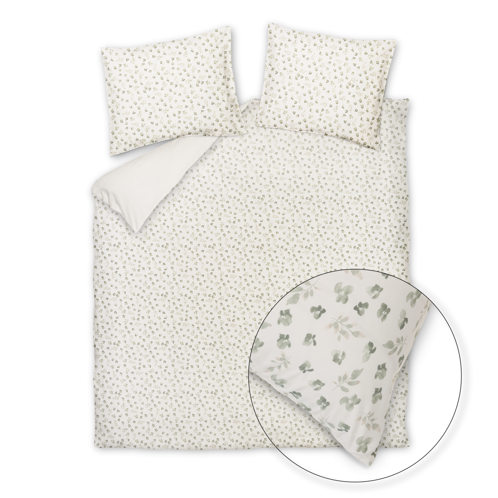 PURE 98 XL dekbedovertrekset | salie