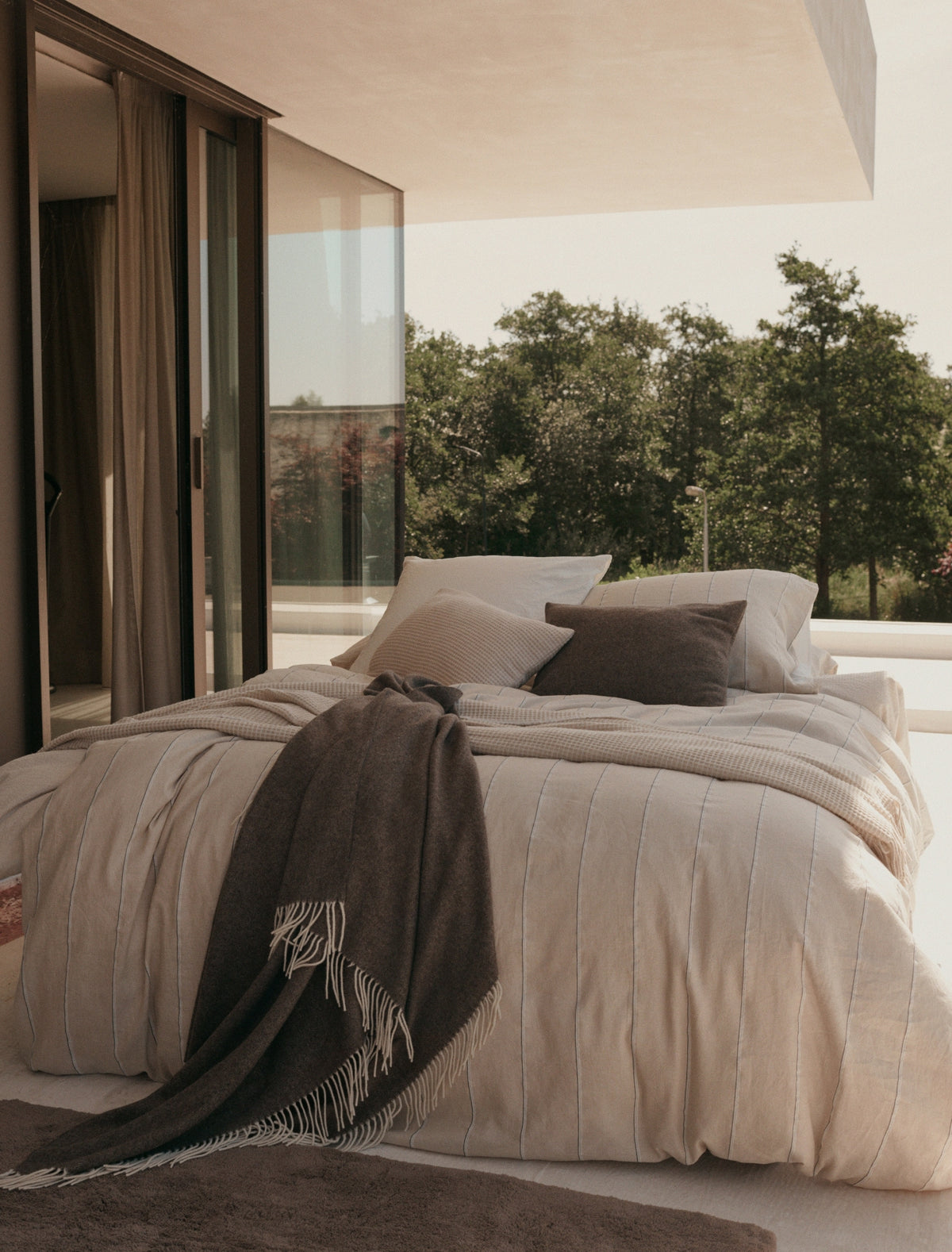 PURE LINEA dekbedovertrekset | stone