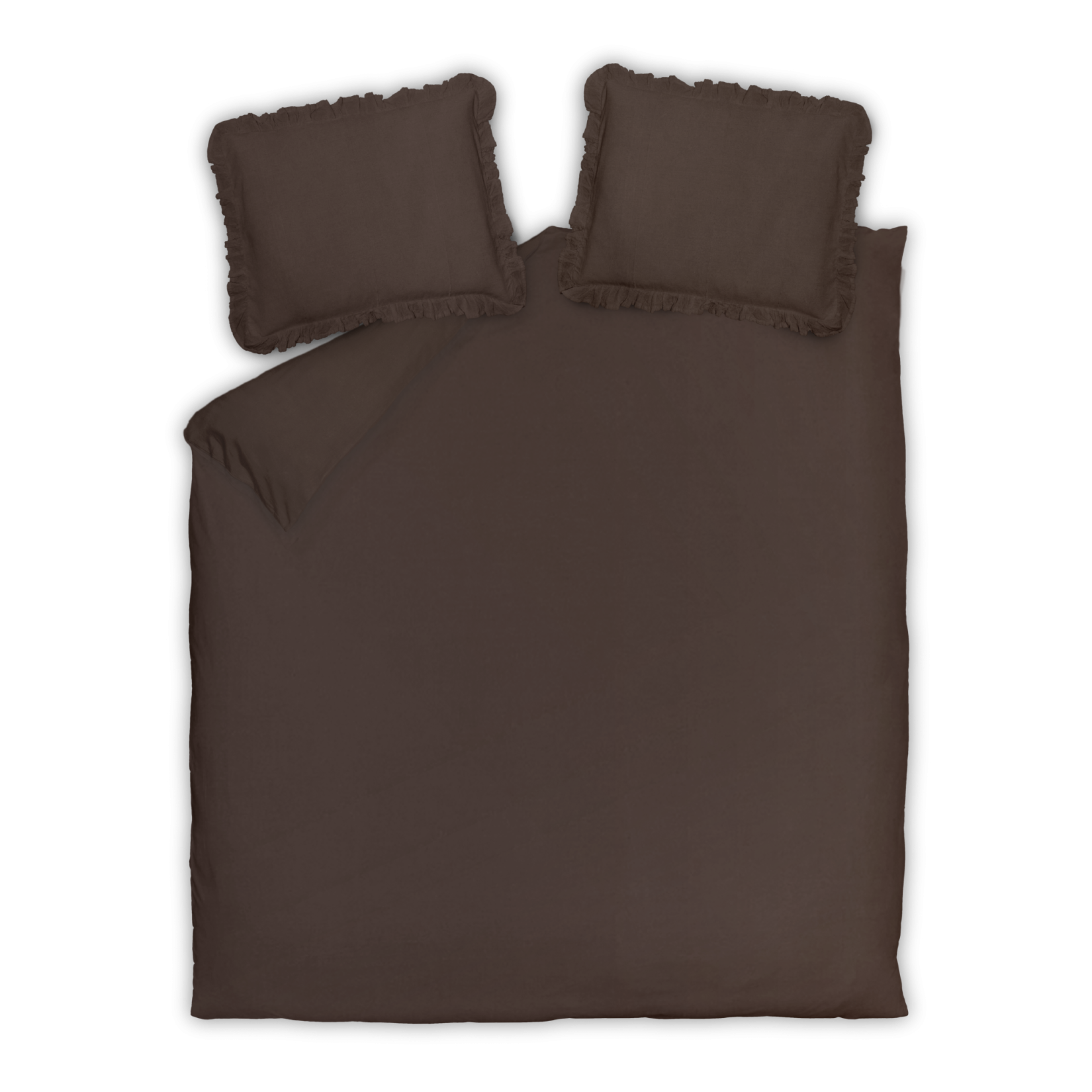 PURE 83 dekbedovertrekset | dark truffle