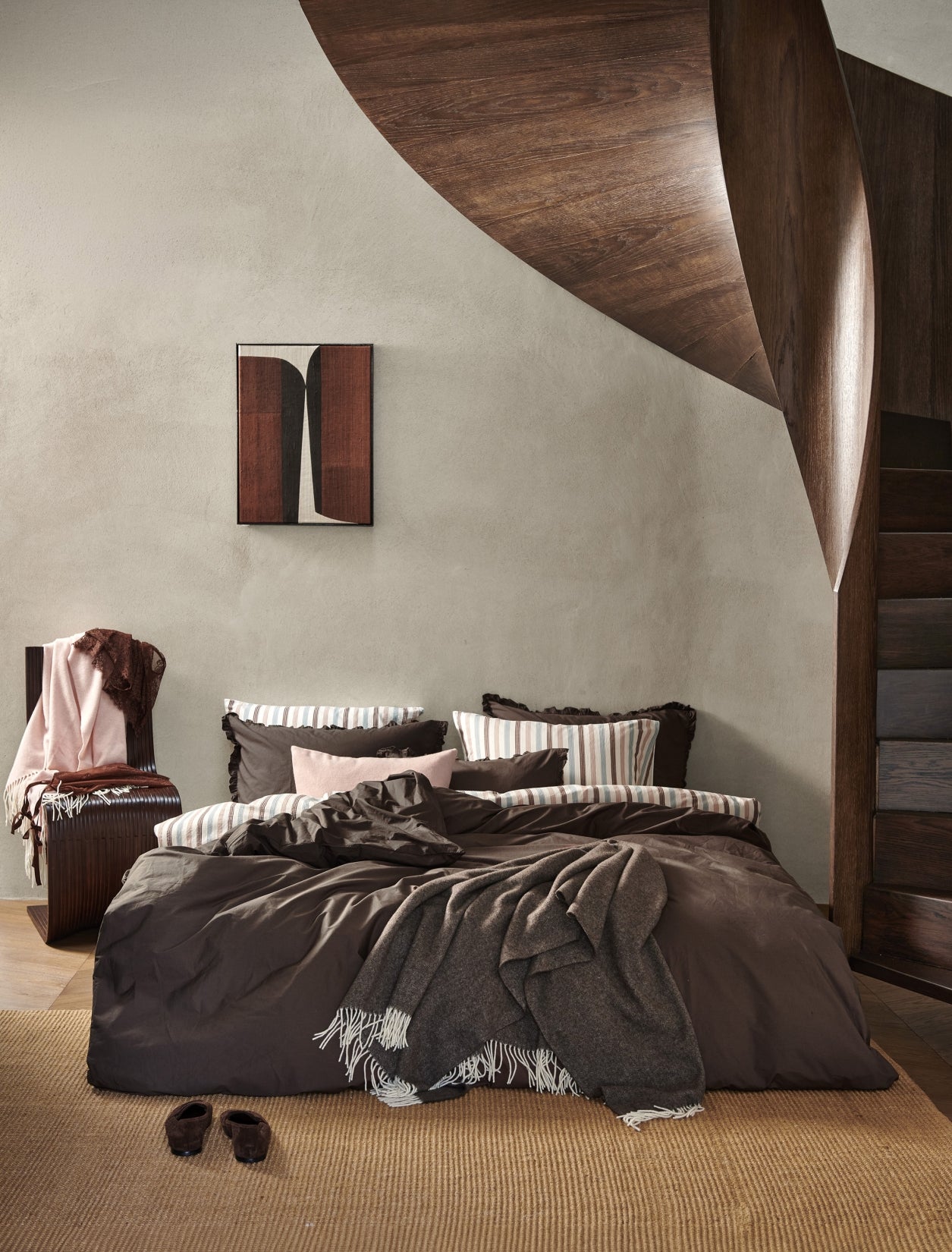 PURE 83 dekbedovertrekset | dark truffle