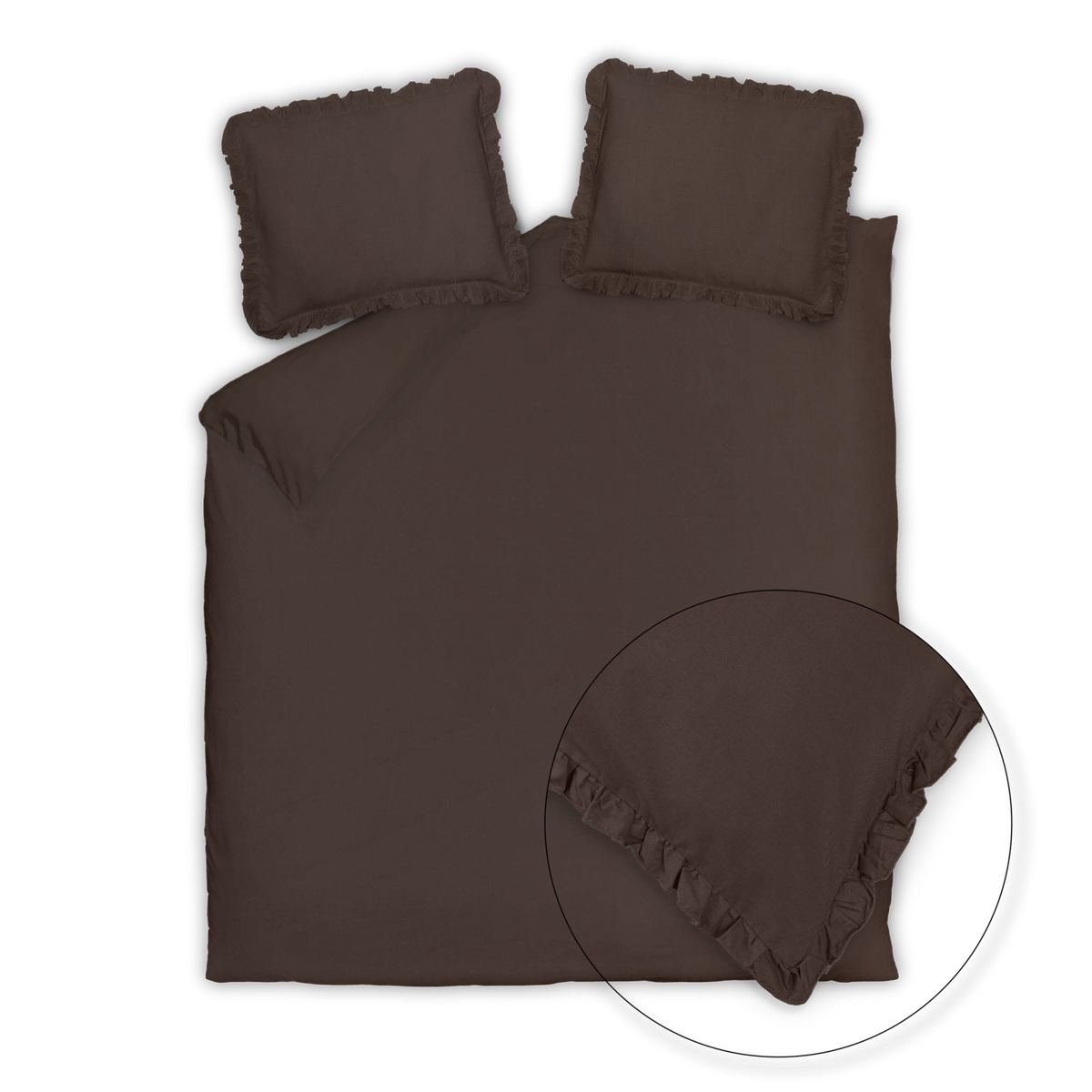 PURE 83 XL dekbedovertrekset | dark truffle