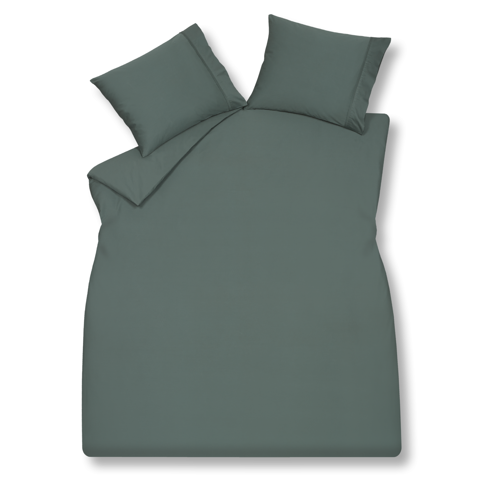 PURITY 87 dekbedovertrek | dark green